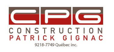 Design et infographie de logo pour Construction Patrick Gignac