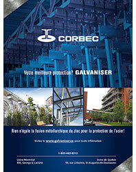 Design et infographie de publicité pour Corbec