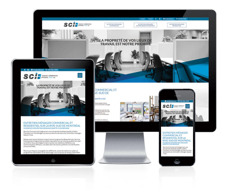 Design et conception du site web Service Commercial Intégral