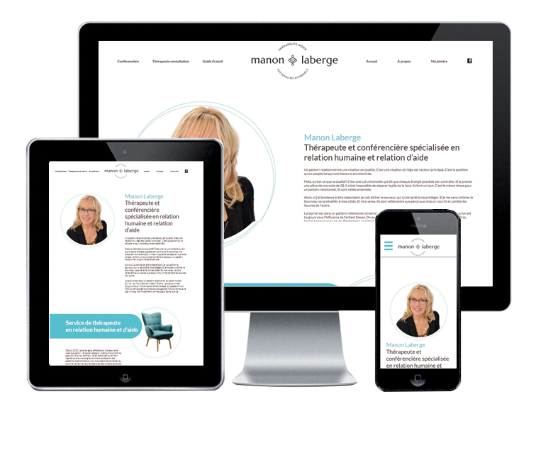 Design et conception du site web Manon Laberge